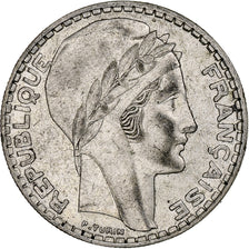 Francia, 20 Francs, Turin, 1937, Paris, Argento, BB, Gadoury:852, KM:879