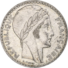 Frankreich, 20 Francs, Turin, 1937, Paris, Silber, SS, Gadoury:852, KM:879