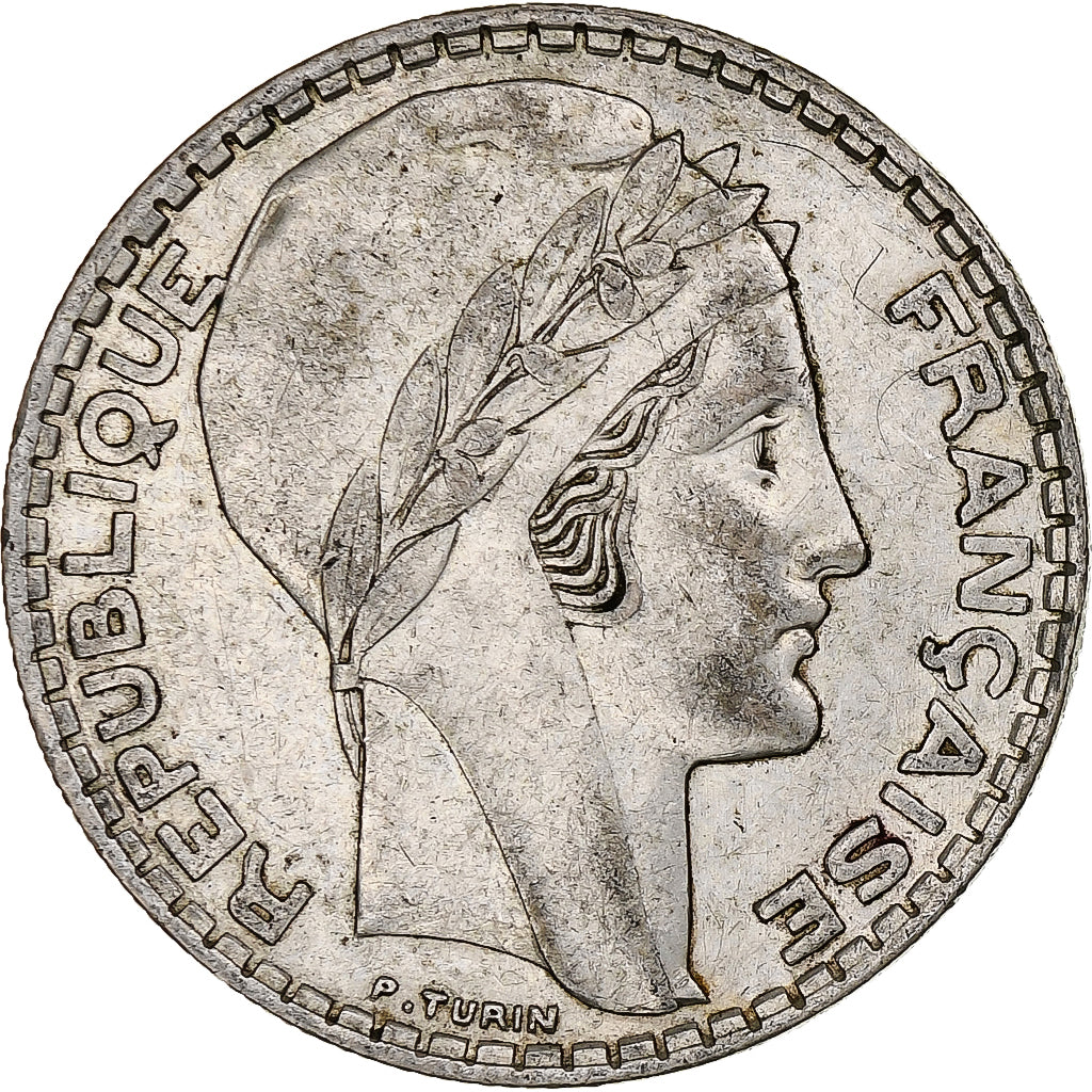France, 20 Francs, Turin, 1937, Paris, Argent, TTB, Gadoury:852, KM:879
