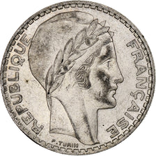 France, 20 Francs, Turin, 1937, Paris, Argent, TTB, Gadoury:852, KM:879