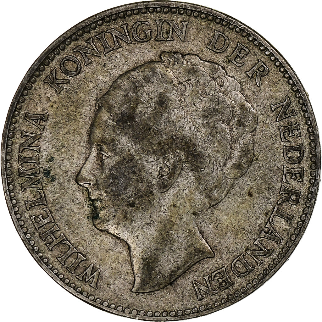 Nederland, Wilhelmina I, Gulden, 1931, Utrecht, Zilver, FR+, KM:161.1