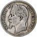 Francia, Napoleon III, 2 Francs, 1869, Paris, Plata, BC+, Gadoury:527, KM:807.1