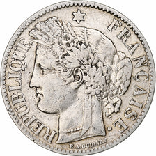 France, 2 Francs, Cérès, 1887, Paris, Silver, VF(30-35), Gadoury:530a