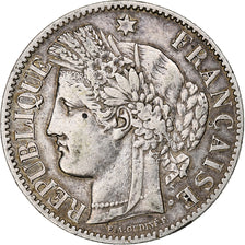 France, 2 Francs, Cérès, 1887, Paris, Argent, TTB, Gadoury:530a, KM:817.1