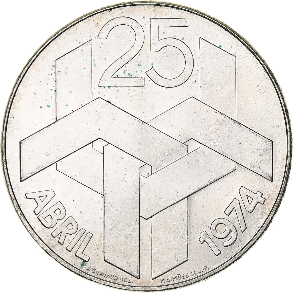 Portugal, 250 Escudos, 1976, Silver, MS(60-62), KM:604