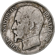 França, Louis-Napoléon Bonaparte, 5 Francs, 1852, Paris, Prata, F(12-15)