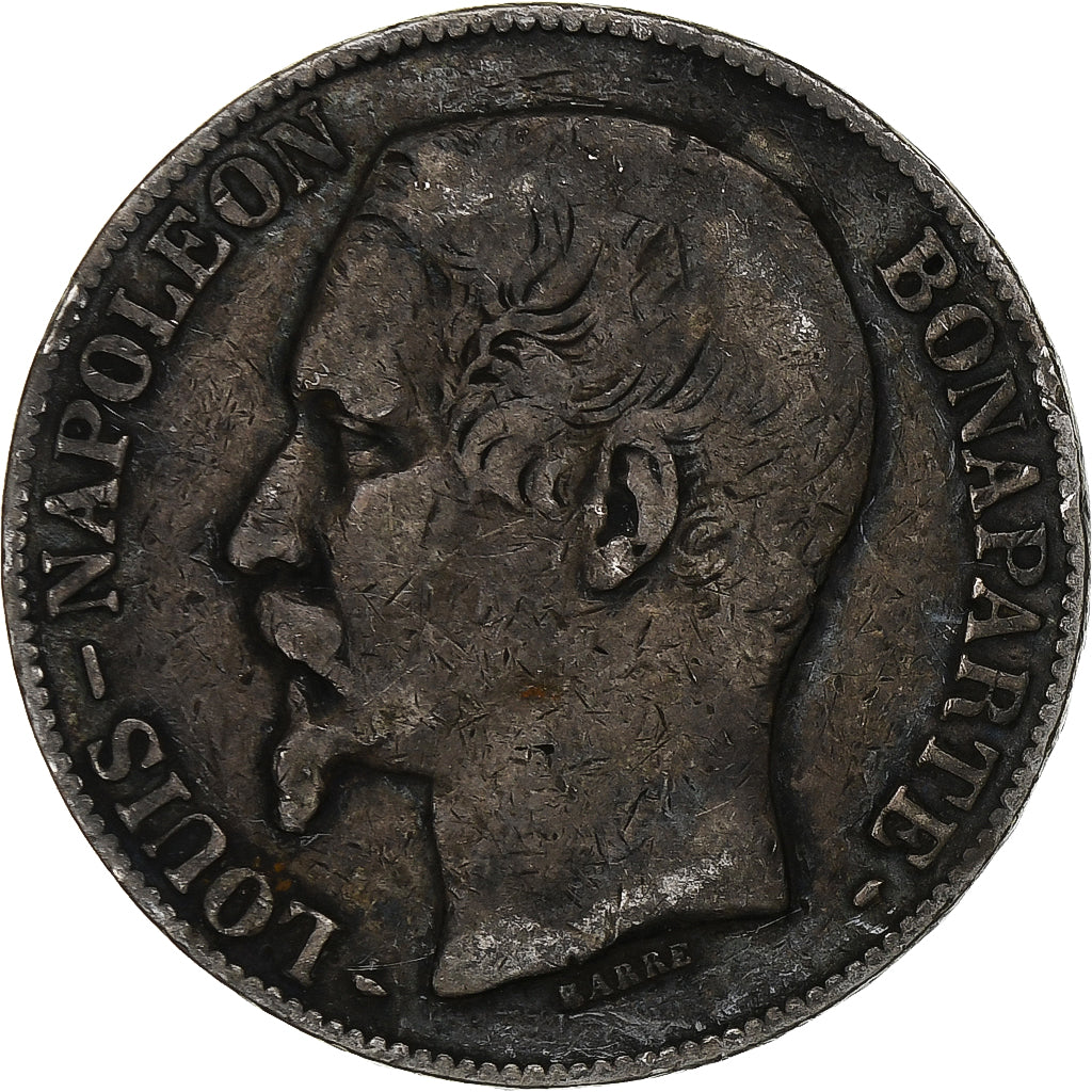 Frankrijk, Louis-Napoléon Bonaparte, 5 Francs, 1852, Paris, Zilver, ZG+