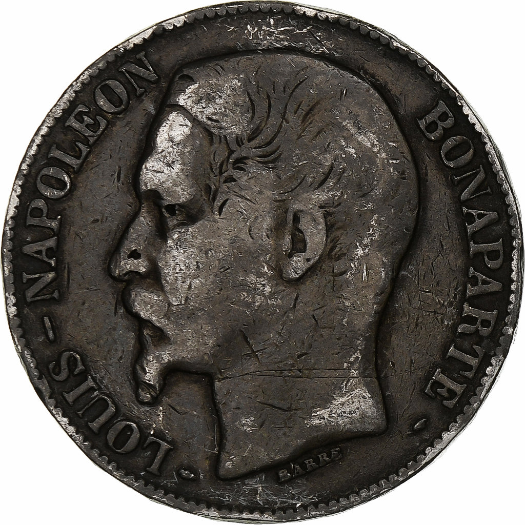 Frankreich, Louis-Napoléon Bonaparte, 5 Francs, 1852, Paris, Silber, SGE+