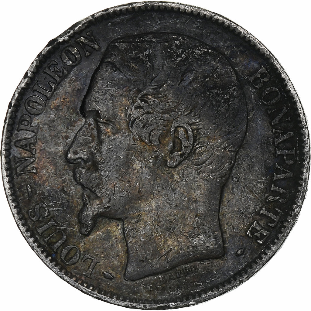 France, Louis-Napoléon Bonaparte, 5 Francs, 1852, Paris, Argent, B+