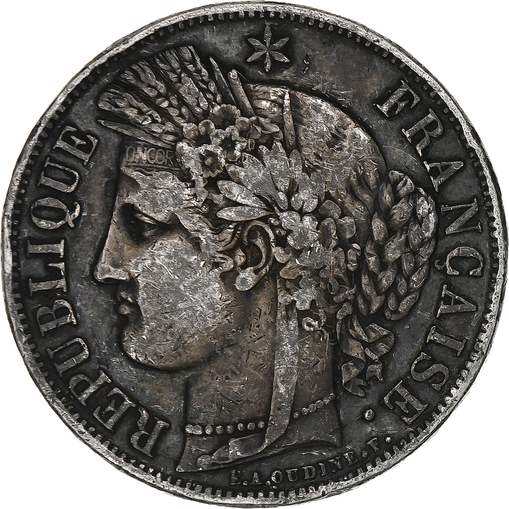 Frankrijk, 5 Francs, Cérès, 1849, Paris, Zilver, FR, Gadoury:719, KM:761.1