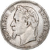 Francia, Napoleon III, 5 Francs, 1868, Strasbourg, Argento, MB, Gadoury:739