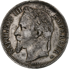 Francja, Napoleon III, 5 Francs, 1868, Strasbourg, Srebro, VF(20-25)