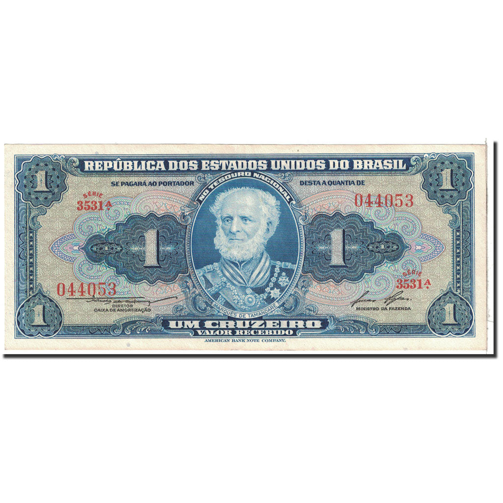 Banconote, Brasile, 1 Cruzeiro, 1954, KM:150d, Undated, SPL-