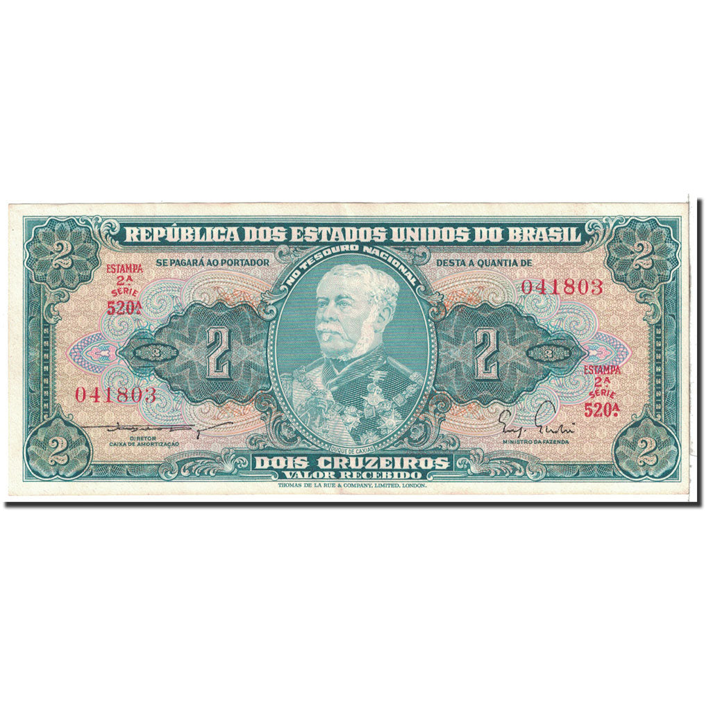 Banknote, Brazil, 2 Cruzeiros, 1956, Undated, KM:157Aa, UNC(63)