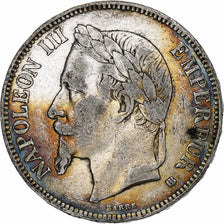 France, Napoleon III, 5 Francs, 1868, Strasbourg, Silver, VF(30-35), Gadoury:739