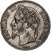 France, Napoléon III, 5 Francs, 1869, Strasbourg, Argent, TB+, Gadoury:739