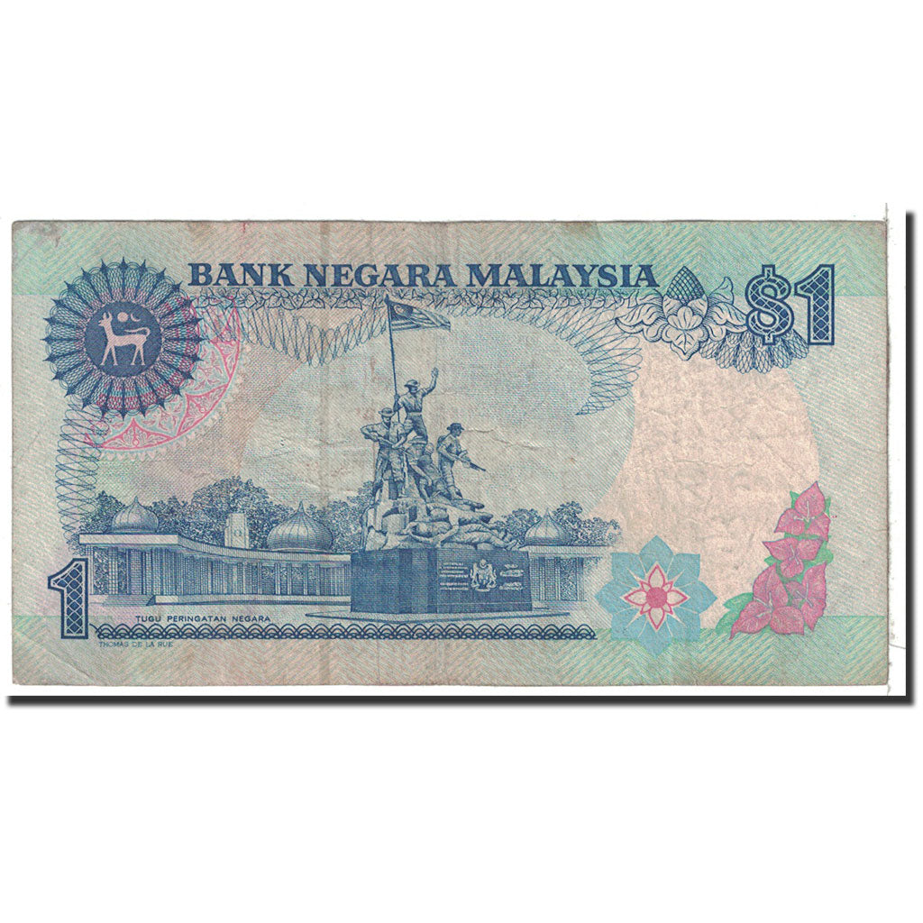 Billet, Malaysie, 1 Ringgit, 1989, Undated, KM:27b, TB