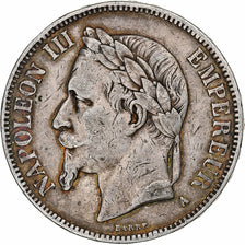 Frankrijk, Napoleon III, 5 Francs, 1867, Paris, Zilver, FR, KM:799.1