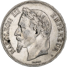 France, Napoleon III, 5 Francs, 1867, Paris, Silver, VF(30-35), KM:799.1