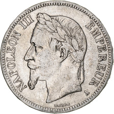 França, Napoleon III, 5 Francs, 1868, Paris, Prata, VF(20-25), Gadoury:739