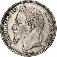 Frankrijk, Napoleon III, 5 Francs, 1868, Paris, Zilver, FR, Gadoury:739