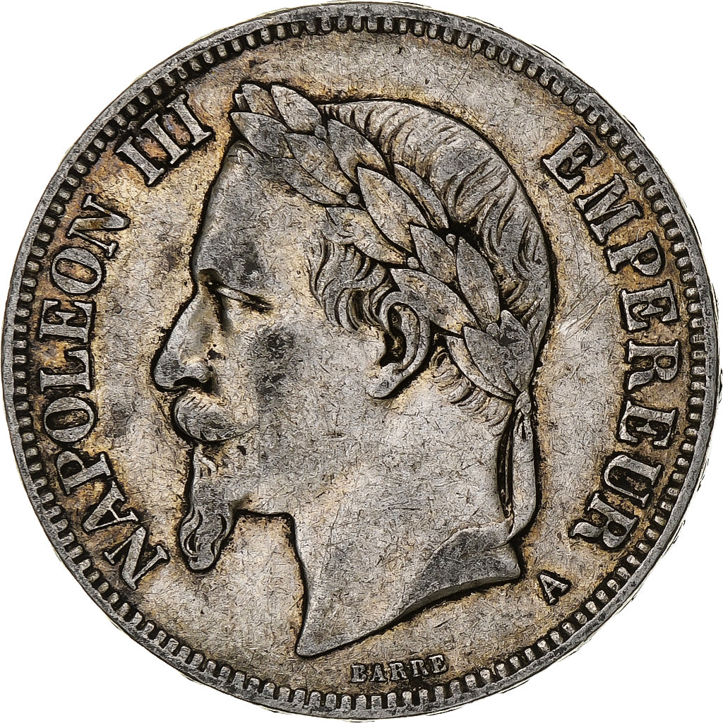 Frankrijk, Napoleon III, 5 Francs, 1870, Paris, Zilver, FR+, Gadoury:739