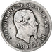 Italy, Vittorio Emanuele II, Lira, 1863, Milan, Silver, VF(20-25), KM:5a.1