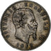 Italie, Vittorio Emanuele II, 5 Lire, 1869, Milan, Argent, TB, KM:8.3