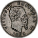 Italie, Vittorio Emanuele II, 5 Lire, 1869, Milan, Argent, TB, KM:8.3