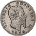 Italia, Vittorio Emanuele II, 5 Lire, 1870, Milan, Argento, MB, KM:8.3