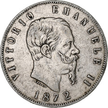 Italien, Vittorio Emanuele II, 5 Lire, 1872, Milan, Silber, S, KM:8.3