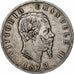 Włochy, Vittorio Emanuele II, 5 Lire, 1872, Milan, Srebro, VF(20-25), KM:8.3