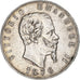 Italia, Vittorio Emanuele II, 5 Lire, 1876, Rome, Argento, MB, KM:8.4