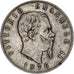 Italia, Vittorio Emanuele II, 5 Lire, 1876, Rome, Argento, MB, KM:8.4