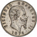 Italie, Vittorio Emanuele II, 5 Lire, 1876, Rome, Argent, TB+, KM:8.4
