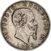 Italia, Vittorio Emanuele II, 5 Lire, 1877, Rome, Argento, MB, KM:8.4
