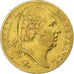France, Louis XVIII, 20 Francs, 1818, Paris, Gold, EF(40-45), Gadoury:1028