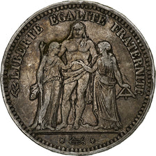 France, 5 Francs, Hercule, 1848, Bordeaux, Argent, TB, Gadoury:683, KM:756.4