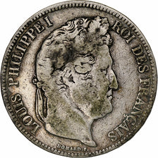 France, 5 Francs, Louis-Philippe, 1833, Marseille, Silver, VF(20-25)