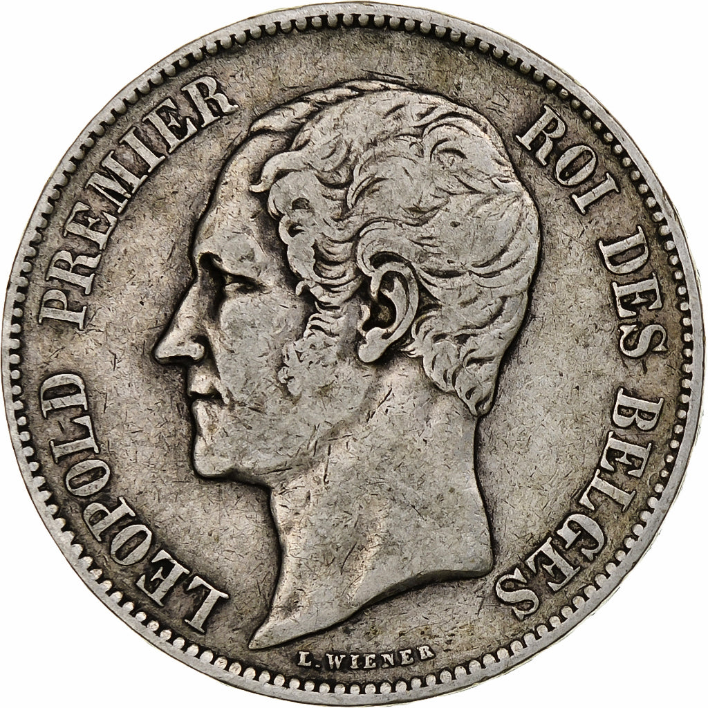 Belgium, Leopold I, 5 Francs, 5 Frank, 1850, Silver, VF(30-35), KM:17