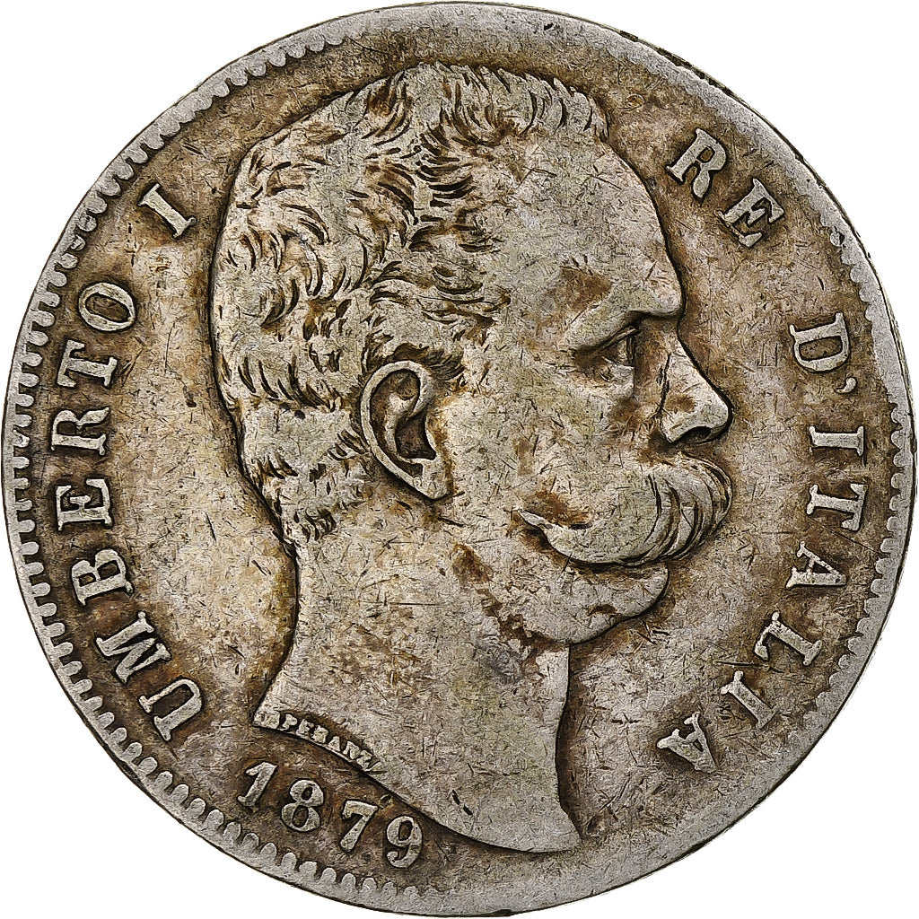 Italy, Umberto I, 5 Lire, 1879, Rome, Silver, VF(30-35), KM:20