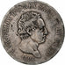 Estados italianos, SARDINIA, Carlo Felice, 5 Lire, 1826, Torino, Plata, BC+