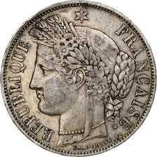 France, 5 Francs, Cérès, 1850, Paris, Silver, EF(40-45), Gadoury:719, KM:761.1