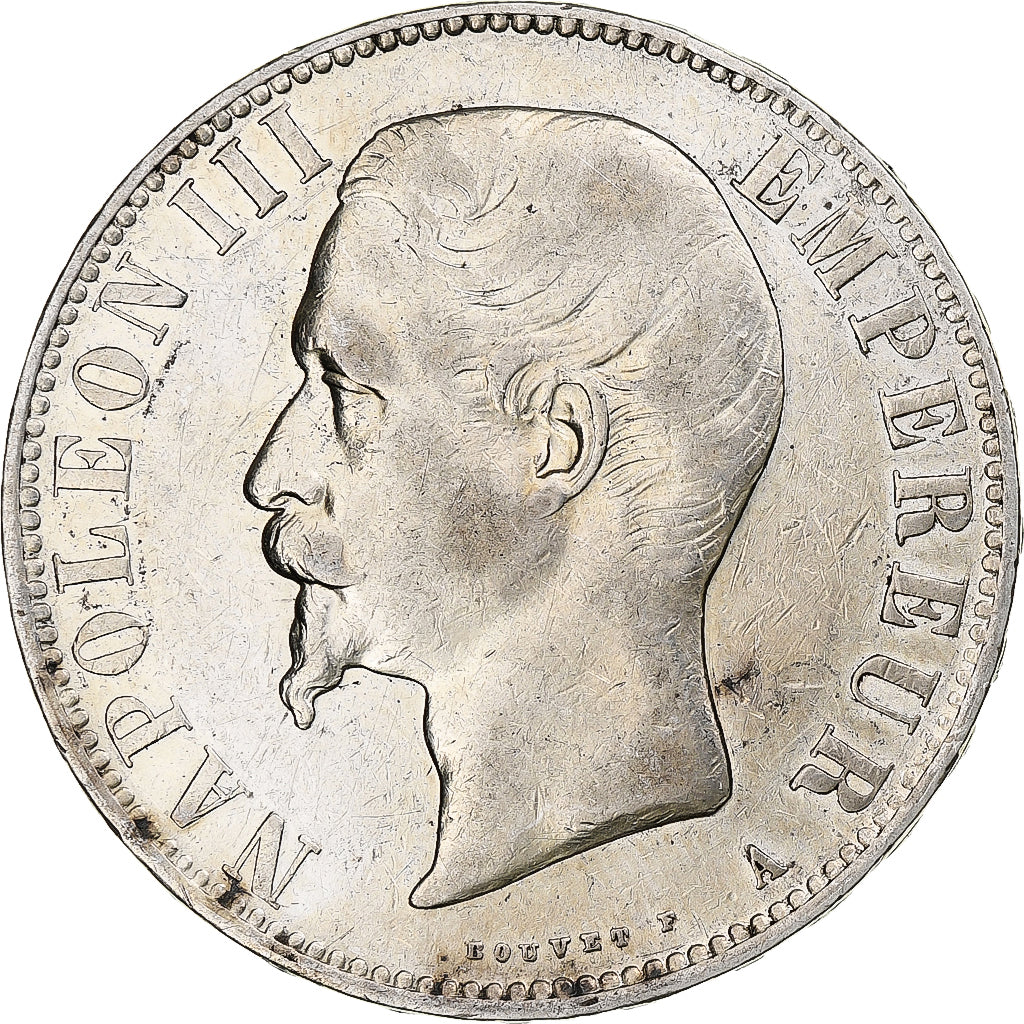 Frankrijk, Napoleon III, 5 Francs, 1856, Paris, Zilver, FR+, Gadoury:734