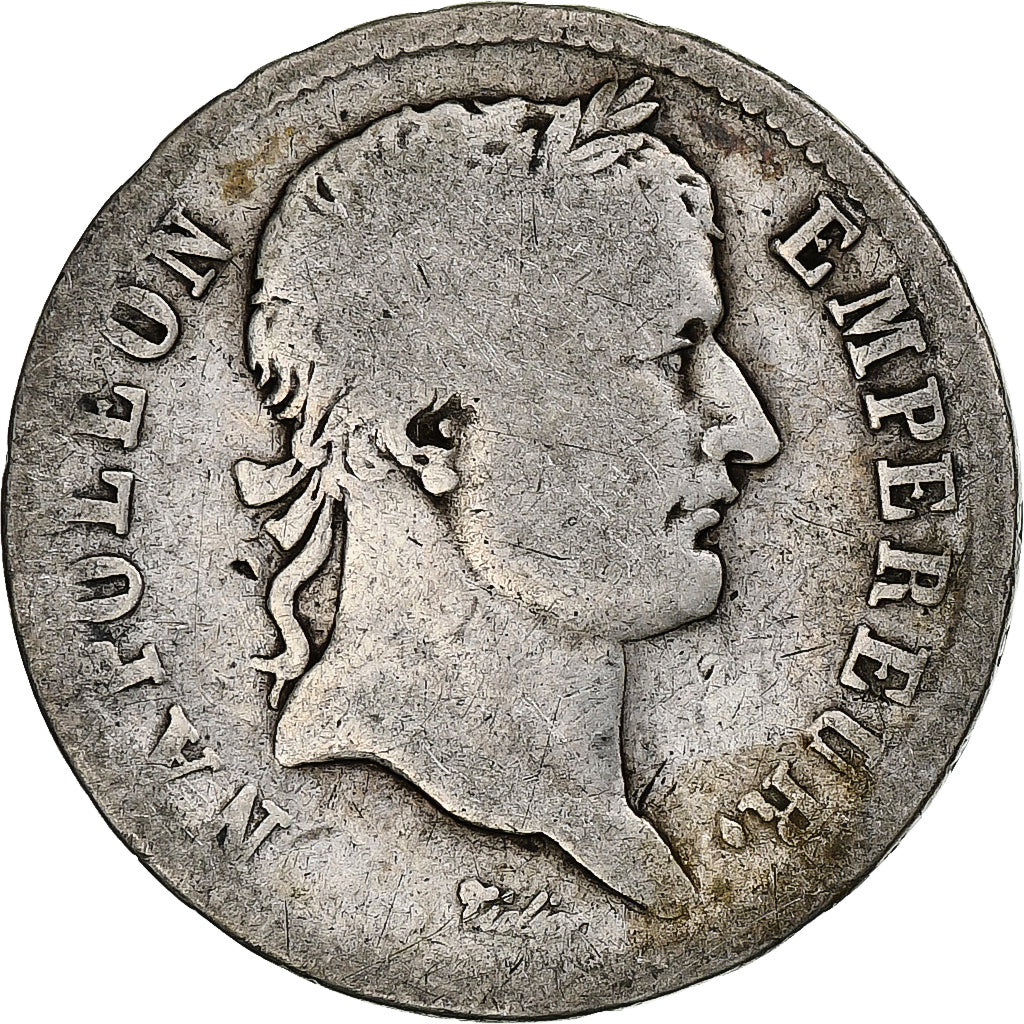 França, Franc, Napoléon I, 1812, La Rochelle, Prata, VF(20-25), Gadoury:447