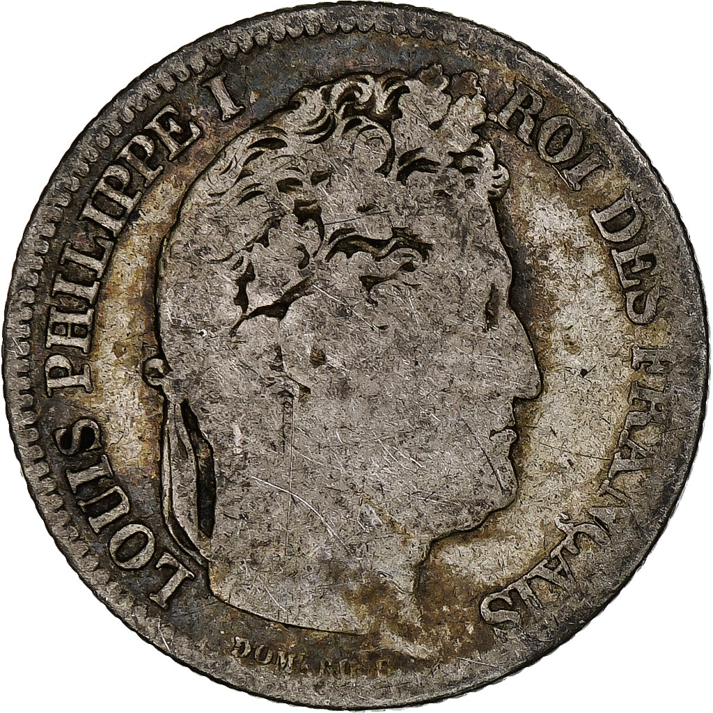 França, Franc, Louis-Philippe, 1833, Paris, Prata, F(12-15), Gadoury:453