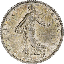 Frankreich, Franc, Semeuse, 1907, Paris, Silber, SS+, Gadoury:467, KM:844.1