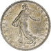 Francia, Franc, Semeuse, 1907, Paris, Argento, BB+, Gadoury:467, KM:844.1
