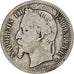 France, Franc, Napoléon III, 1868, Strasbourg, Silver, VF(20-25), Gadoury:463