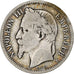 France, Franc, Napoléon III, 1867, Strasbourg, Silver, VF(20-25), Gadoury:463